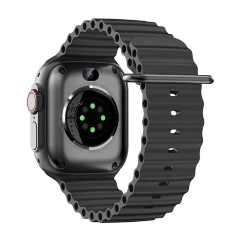 FE Bolt Smart Watch with 4G/5G SIM AMOLED Display, Video Calling, 4GB+64GB Storage , 49 mm for Men & Women- Black Strap